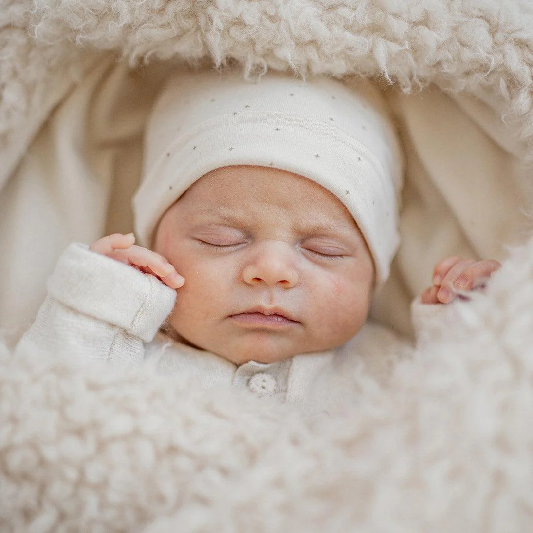 1+ in the family Elsa Beanie - Ecru - Image 2