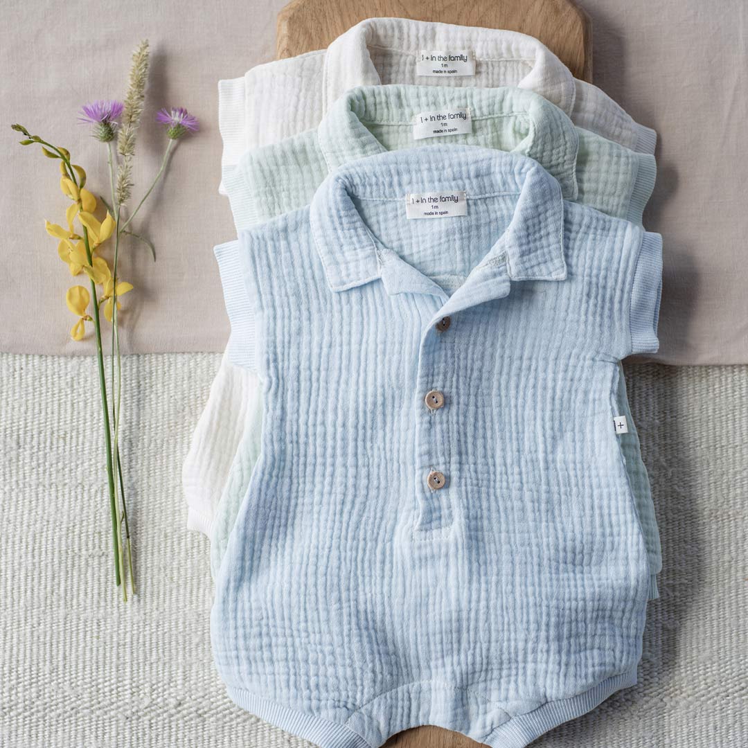 1+ in the family Vittorio Jumpsuit - Pale Aqua - Image 2