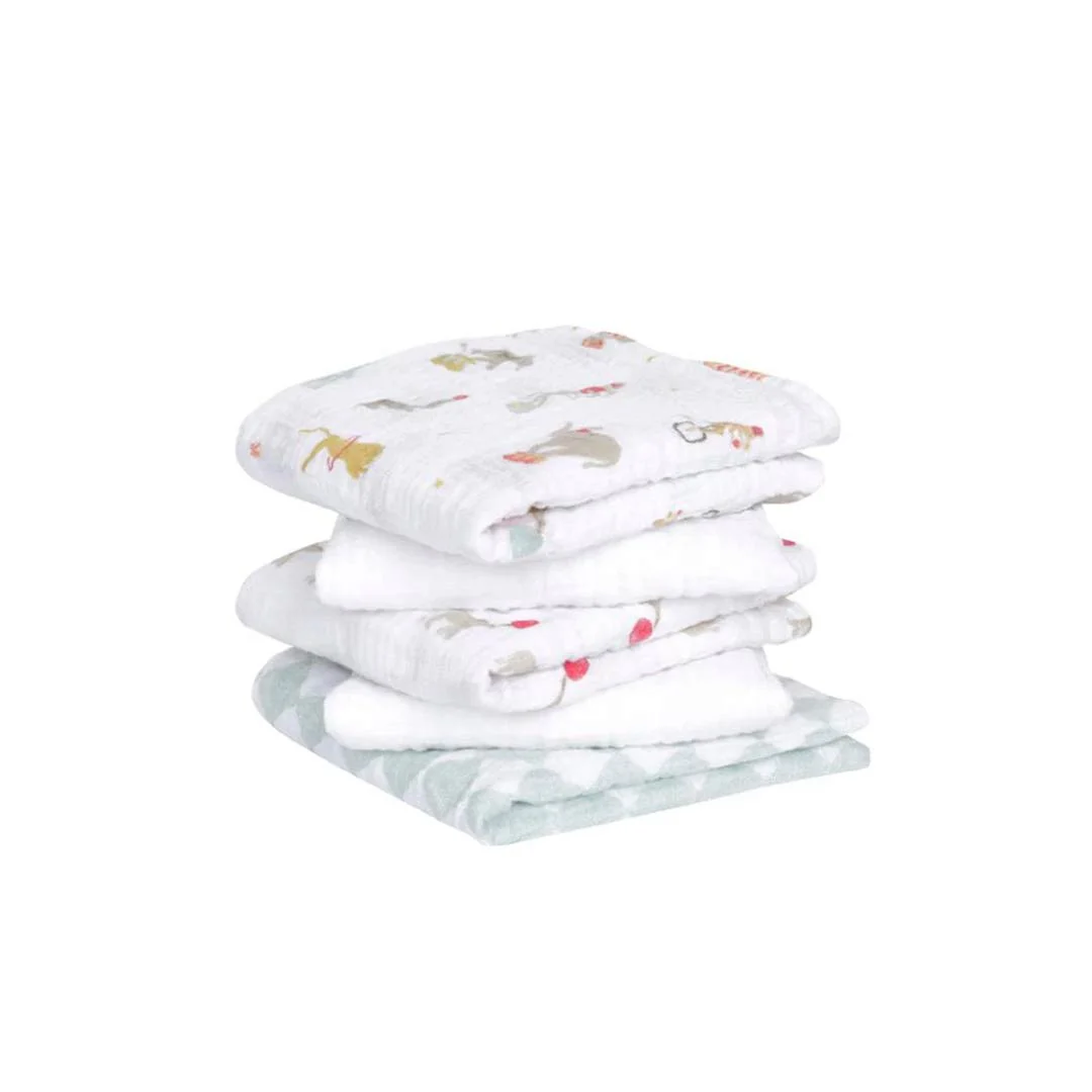 aden + anais Essentials Cotton Muslin Squares 5 Pack - Elephant Circus
