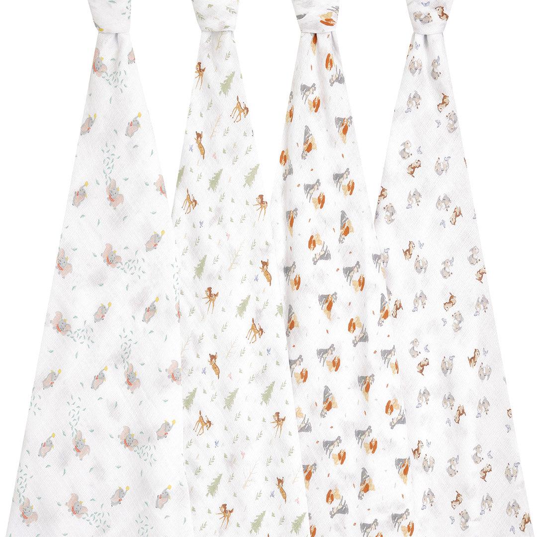 aden + anais essentials Cotton Muslin Swaddle Blanket - 4 Pack - Disney + Friends - Image 2