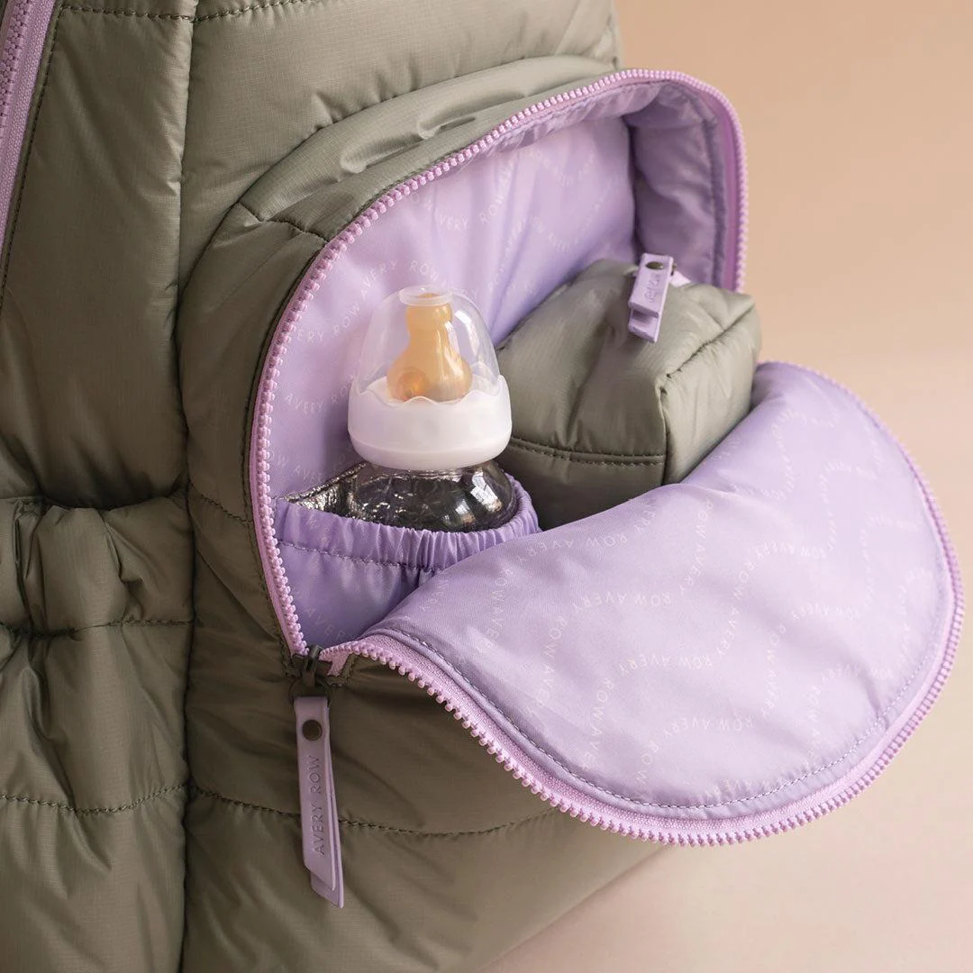 Avery Row Changing Backpack  - Olive Green - Image 6