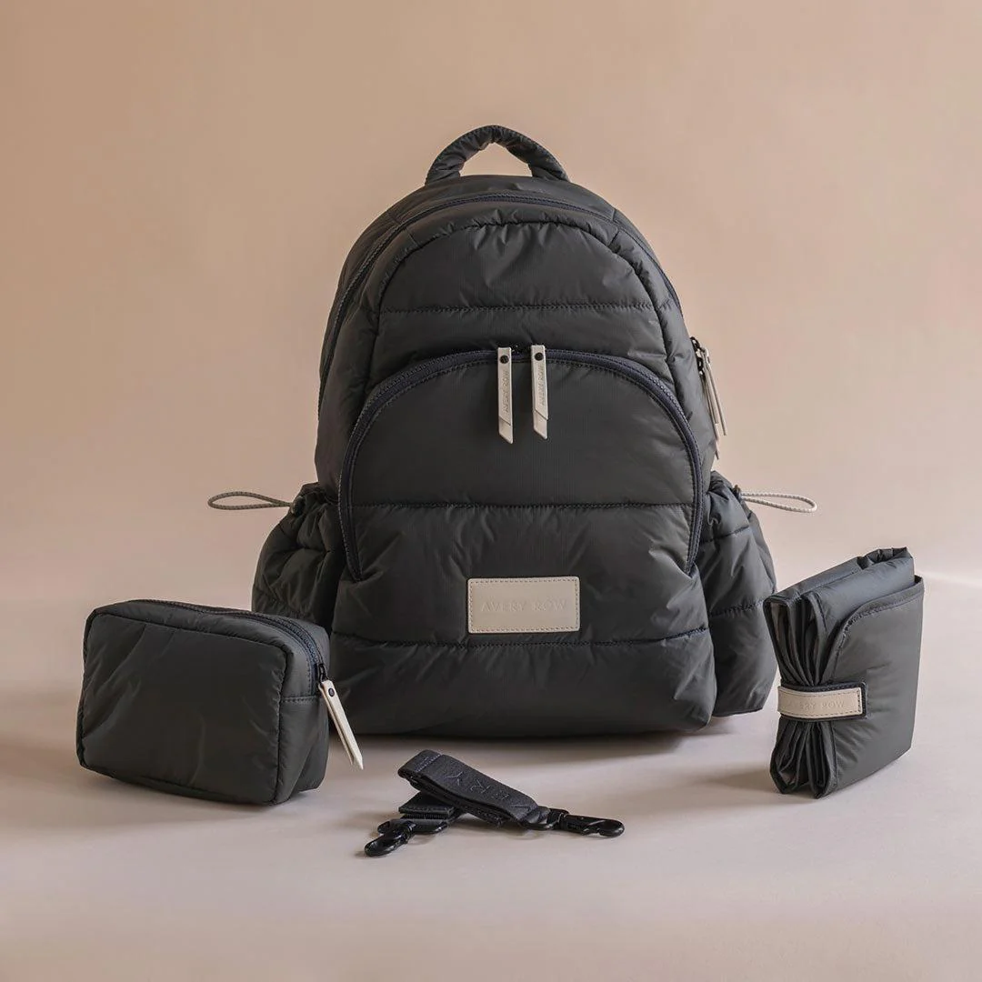 Avery Row Changing Backpack  - Soft Black - Image 5