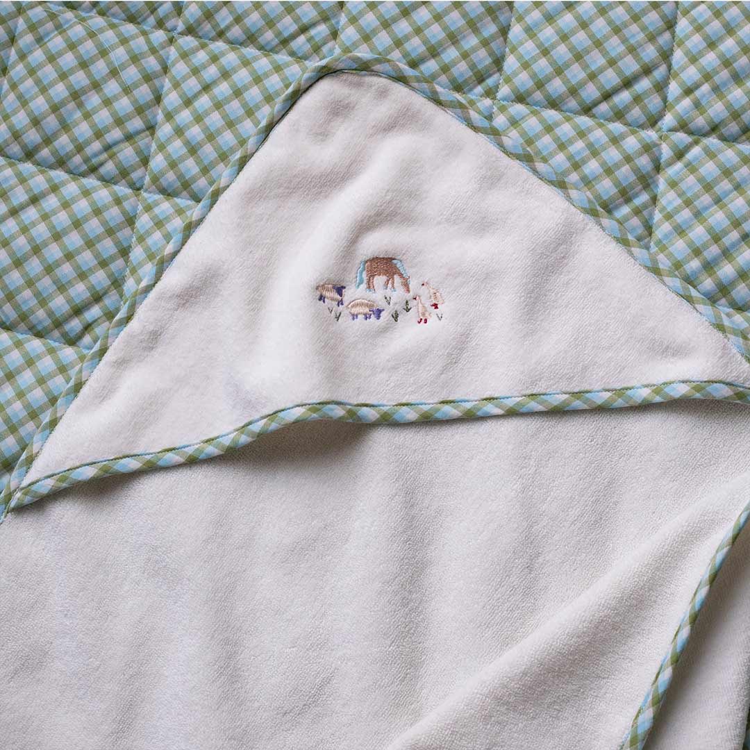 Avery Row Hooded Baby Towel - Little Farm - Image 3