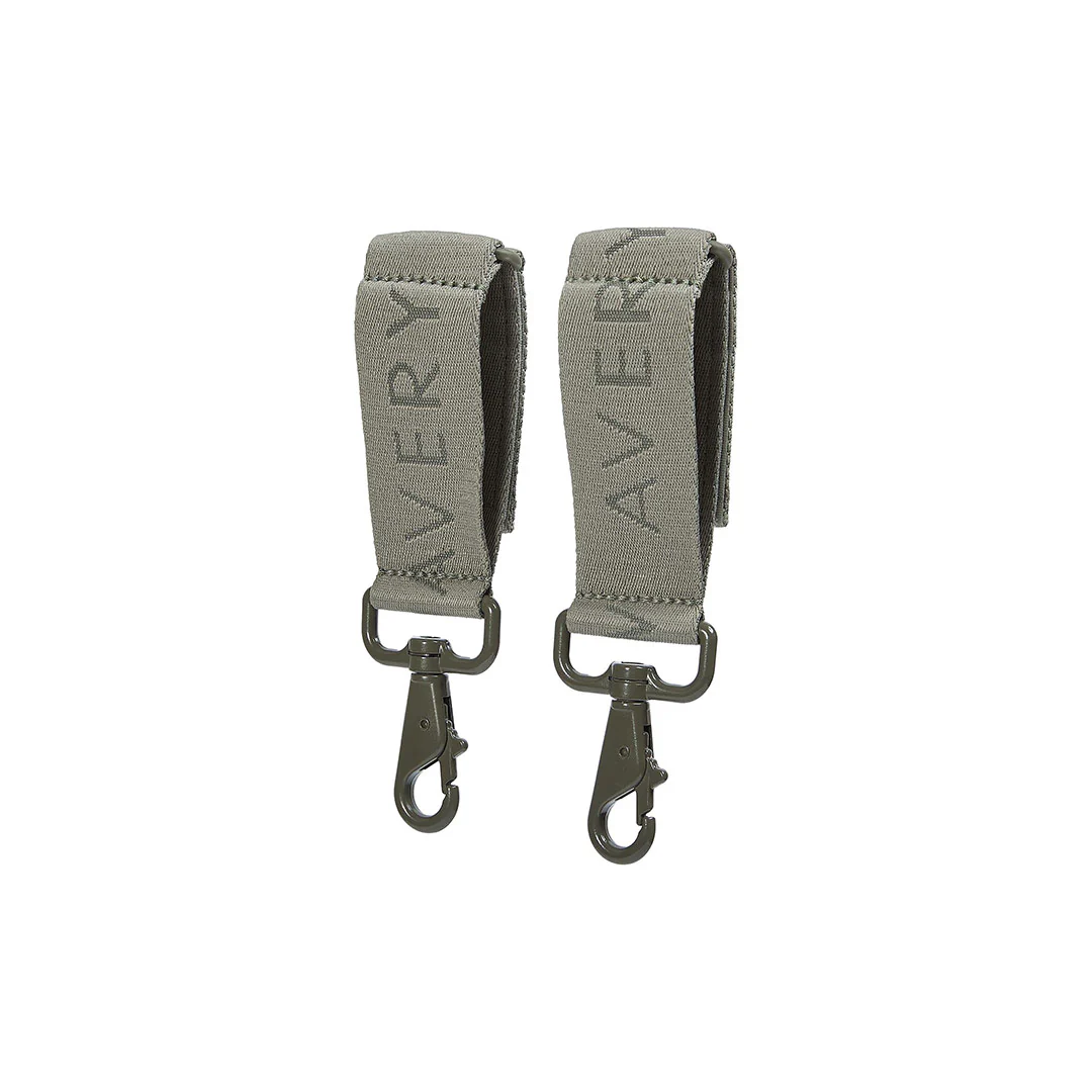 Avery Row Logo Pram Bag Clips - Olive Green