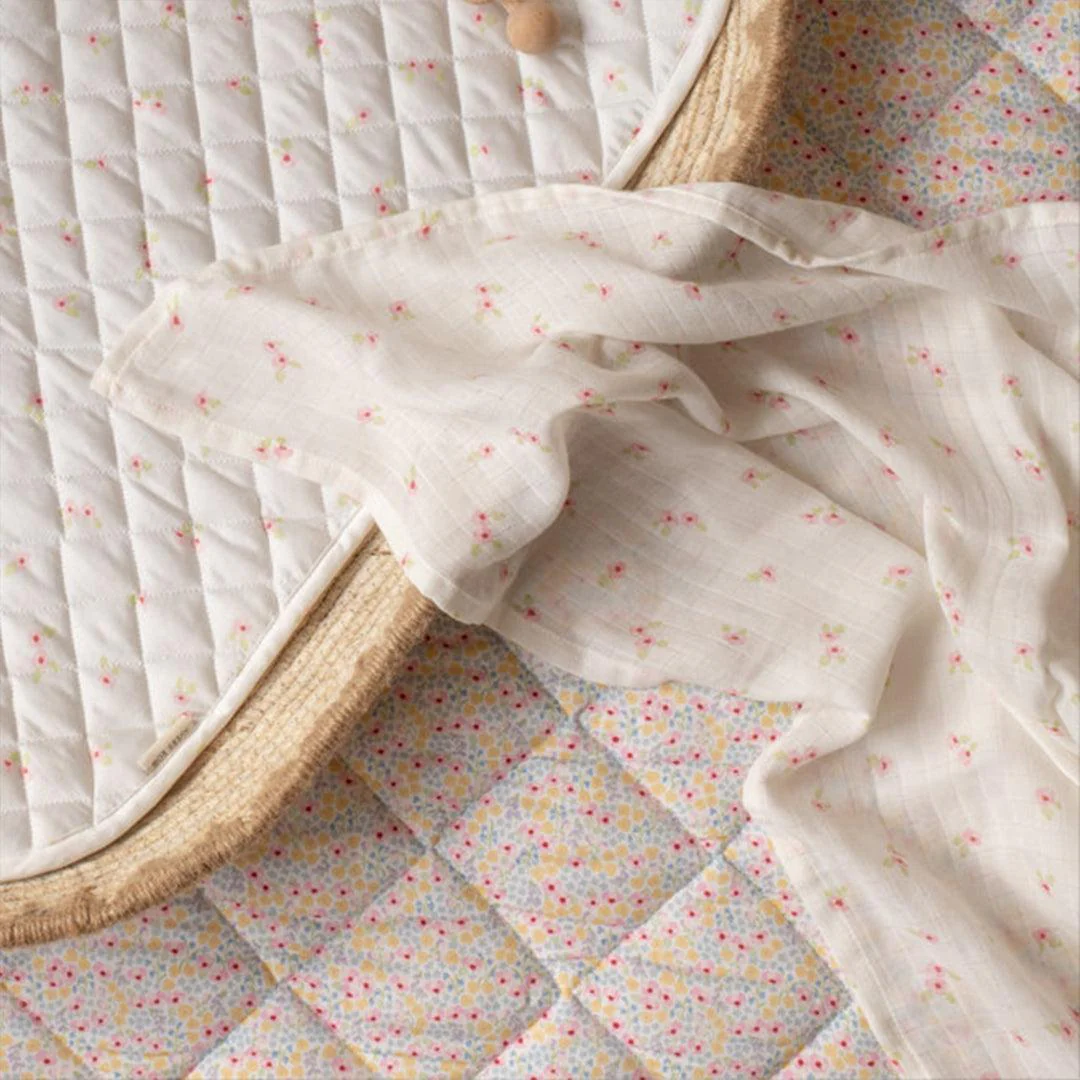 Avery Row Muslin Swaddle - Anemone - Image 3