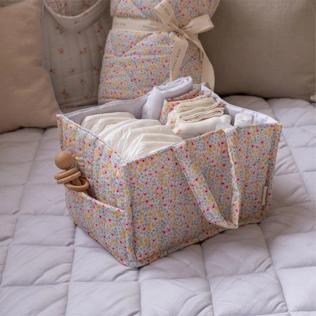 Avery Row Nappy Caddy - Wildflower Garden - Image 5
