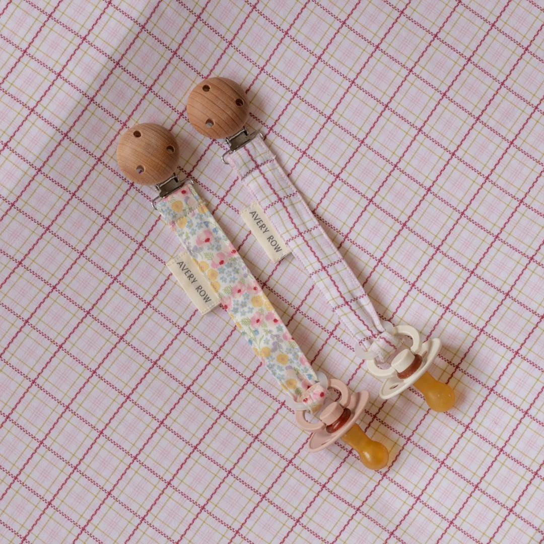 Avery Row Pacifier Holder - Wildflower Garden - Image 2