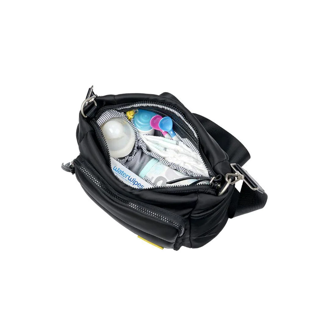 Bababing Joey Cross Body Changing Bag/ Stroller Organiser - Black - Image 4
