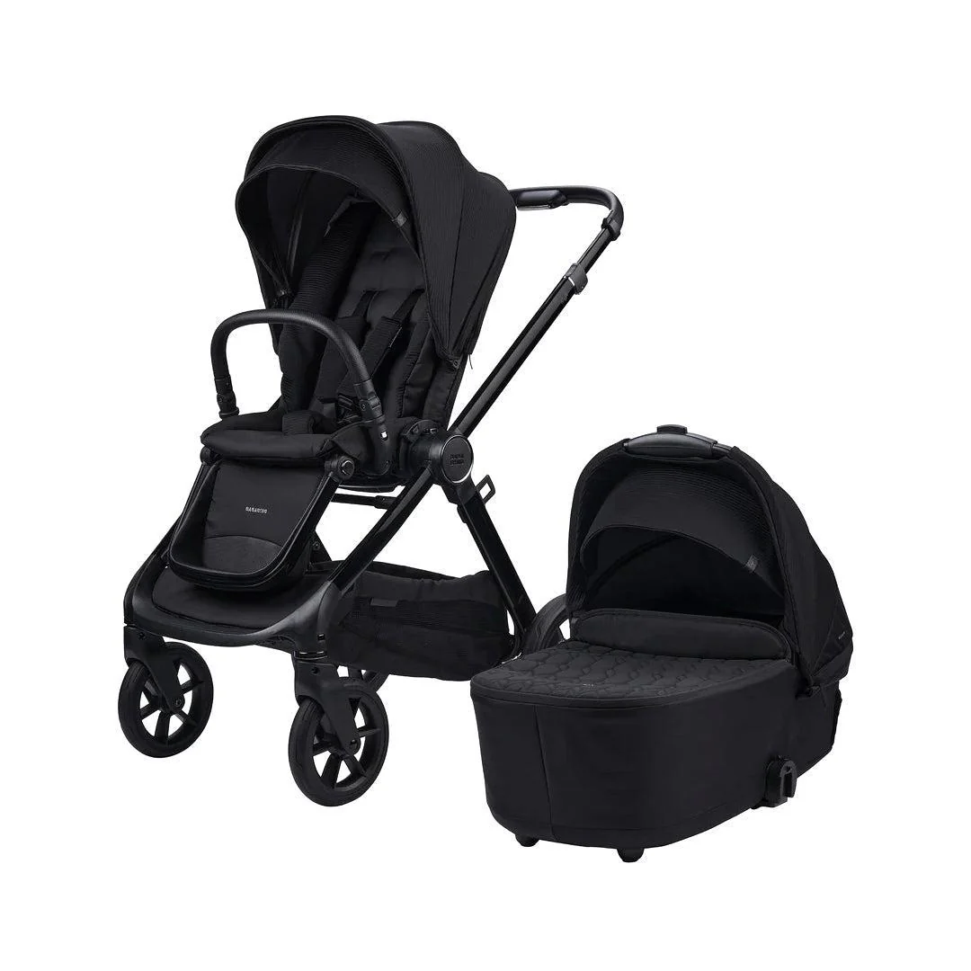 Bababing Raffi MKII Pushchair & Carrycot - Satin Black - Image 3