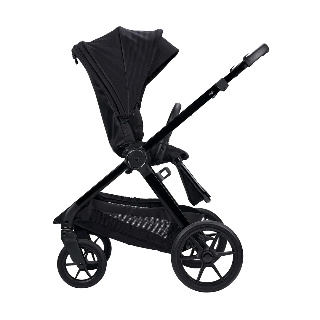 Bababing Raffi MKII Pushchair & Carrycot - Satin Black - Image 8