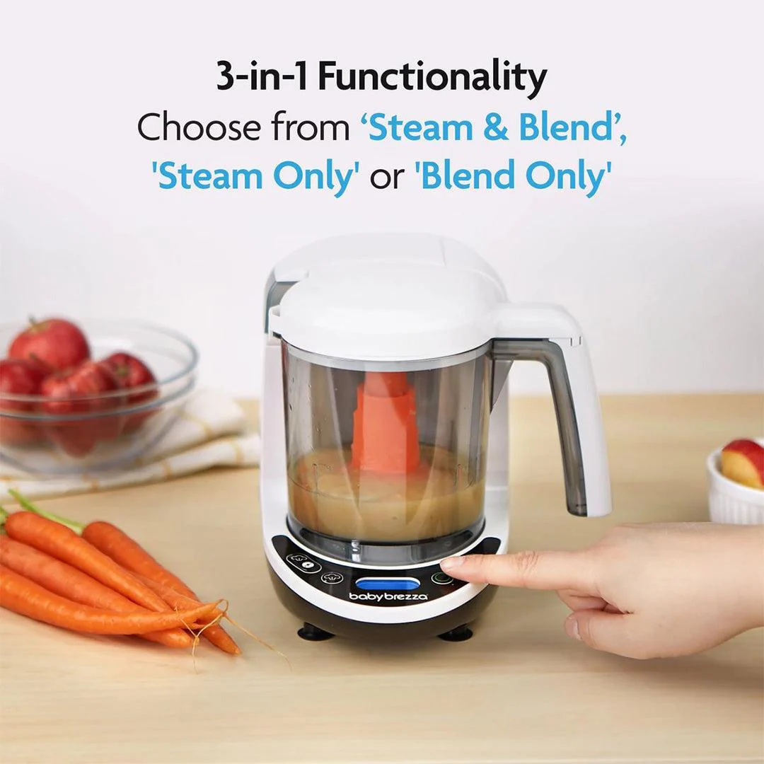 Baby Brezza Food Maker Deluxe - Black & White - Image 7