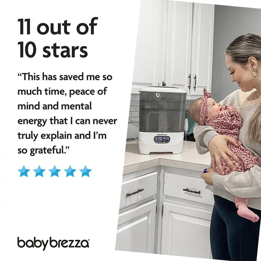 Baby Brezza Steriliser Dryer Advanced - Black & White - Image 12