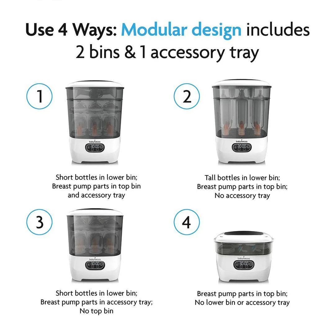 Baby Brezza Steriliser Dryer Advanced - Black & White - Image 8