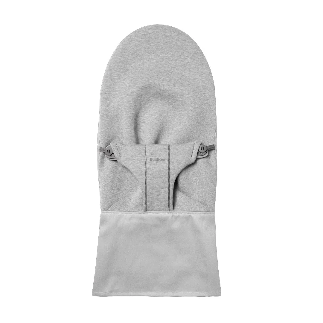BabyBjörn 3D Jersey Fabric Seat for Bouncer - Light Grey - Image 5