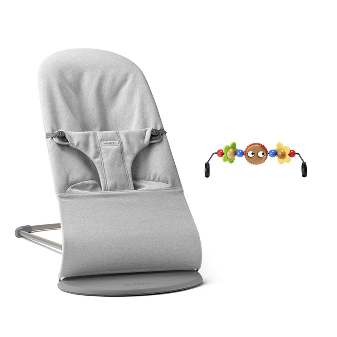BabyBjörn Bouncer Bliss Woven Mélange - Light Grey - Image 10