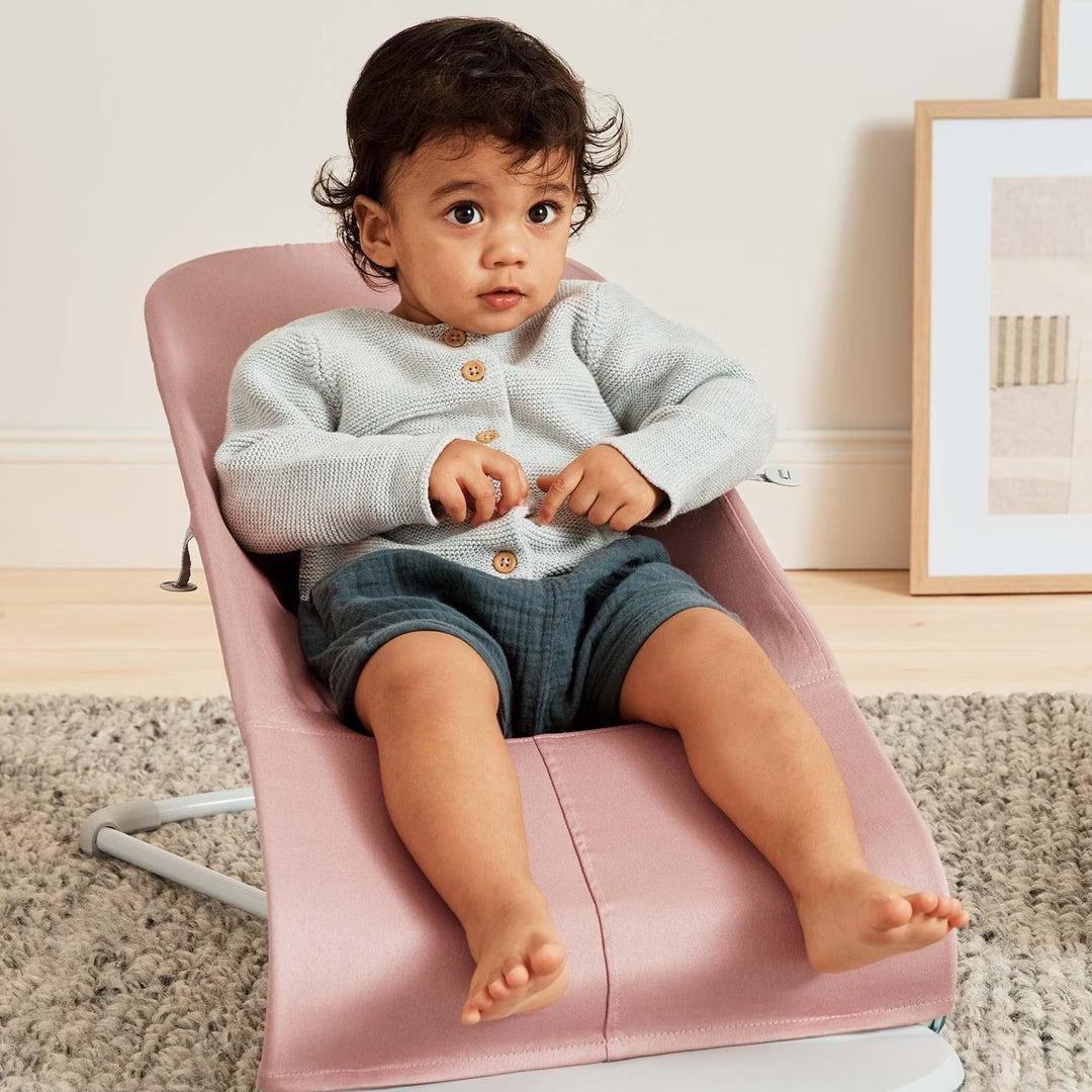 BabyBjörn Bliss Woven Petal Quilt Baby Bouncer - Dusty Pink - Image 5