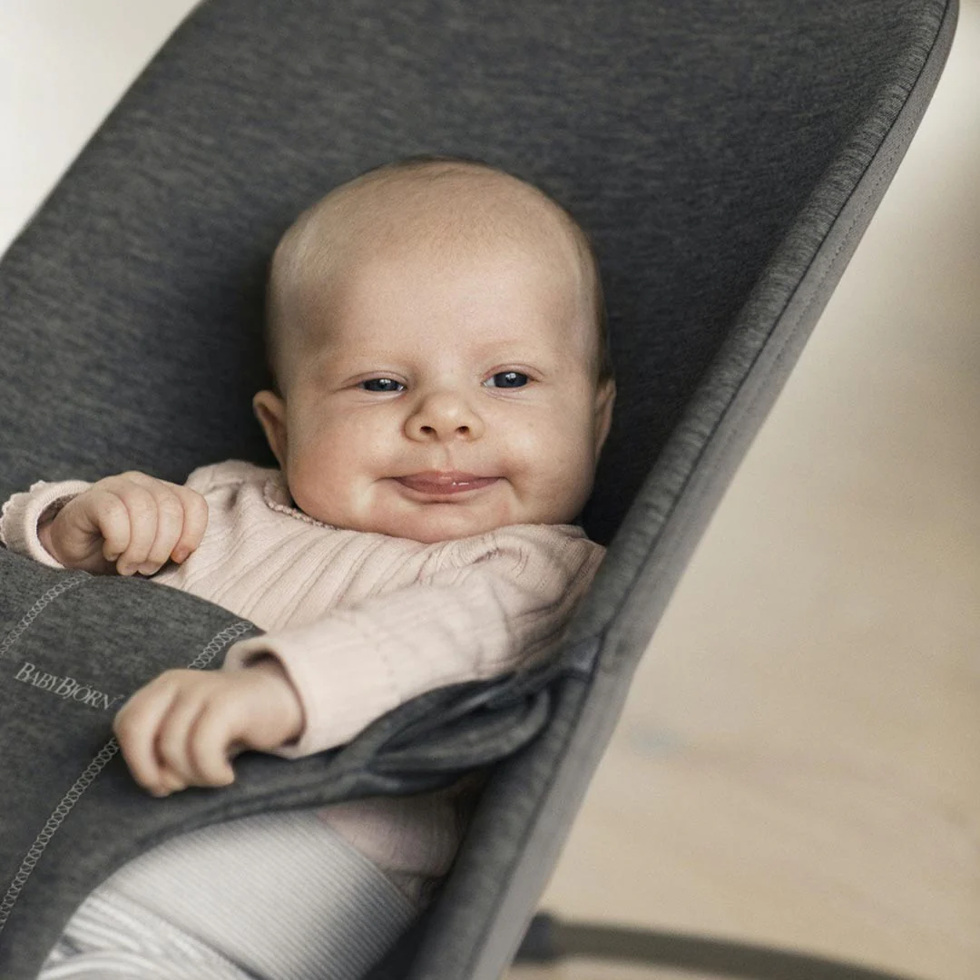 BabyBjorn Bouncer Bliss - 3D Jersey - Charcoal Grey - Image 5