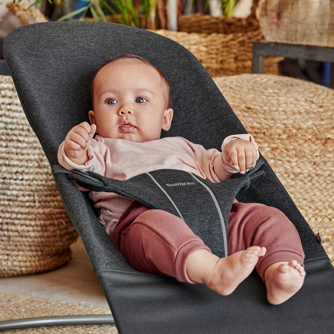 BabyBjorn Bouncer Bliss - 3D Jersey - Charcoal Grey - Image 6