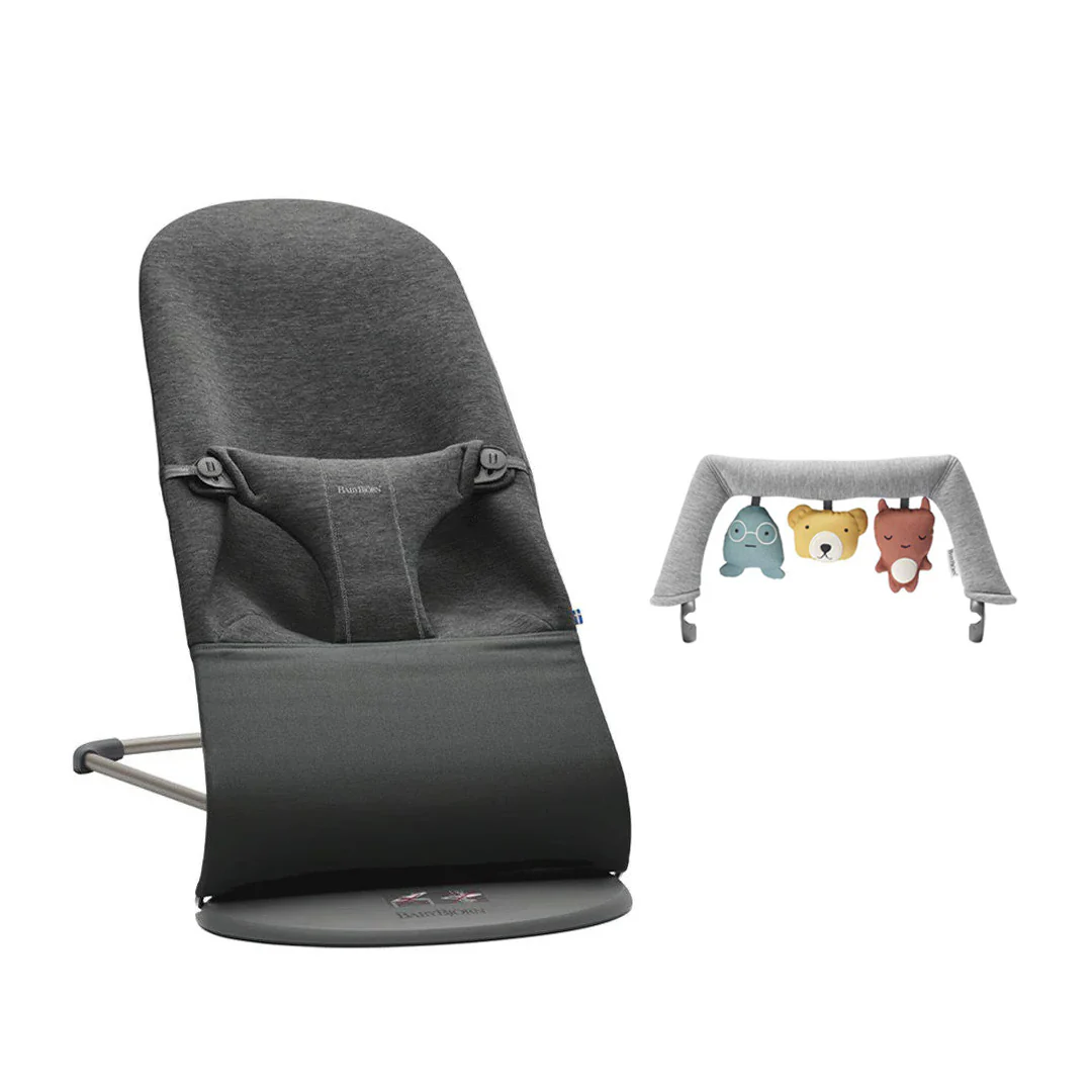 BabyBjorn Bouncer Bliss - 3D Jersey - Charcoal Grey - Image 7
