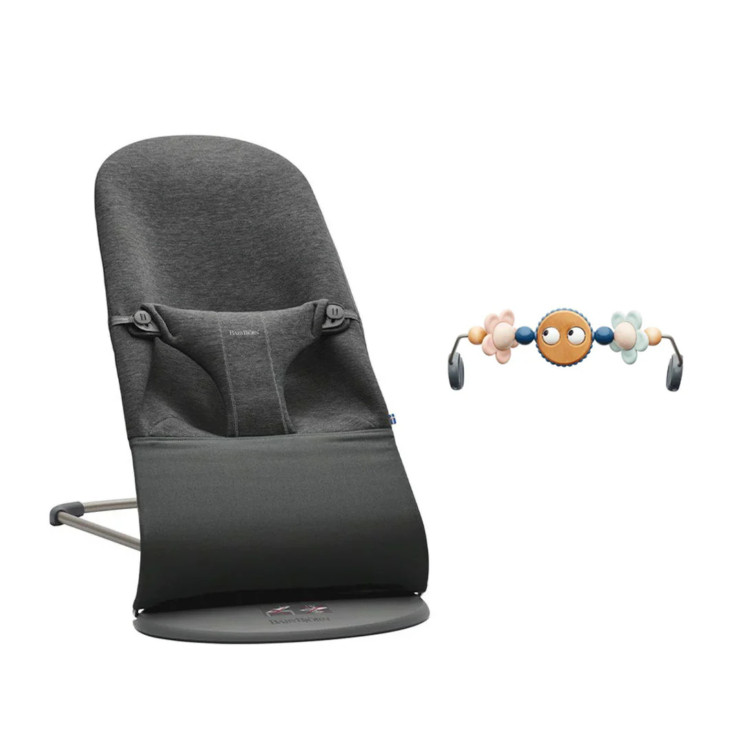 BabyBjorn Bouncer Bliss - 3D Jersey - Charcoal Grey - Image 8