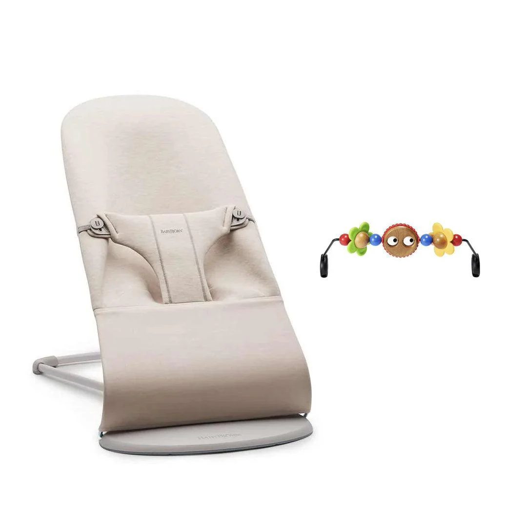 BabyBjorn Bouncer Bliss - 3D Jersey - Light Beige - Image 11