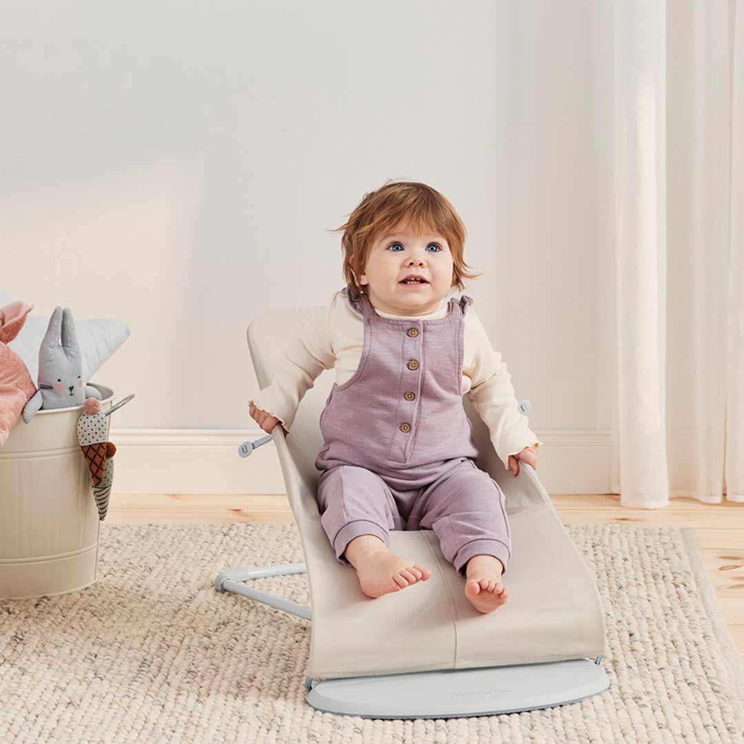 BabyBjorn Bouncer Bliss - 3D Jersey - Light Beige - Image 5