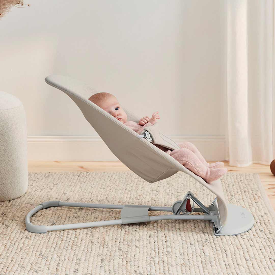 BabyBjorn Bouncer Bliss - 3D Jersey - Light Beige - Image 7