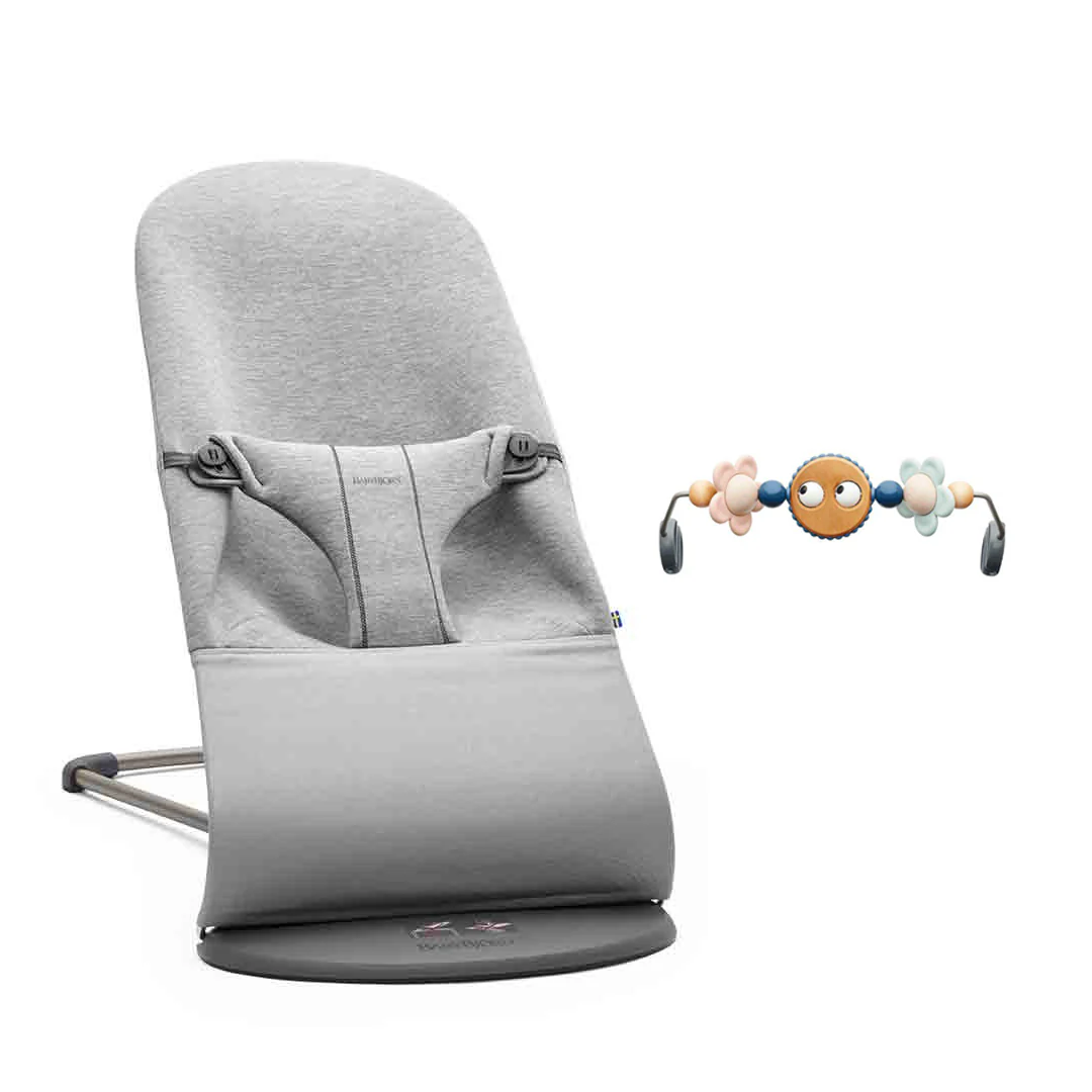 BabyBjorn Bouncer Bliss - 3D Jersey - Light Grey - Image 4