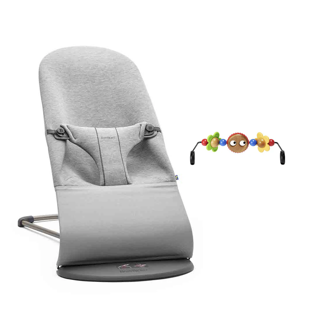 BabyBjorn Bouncer Bliss - 3D Jersey - Light Grey - Image 6