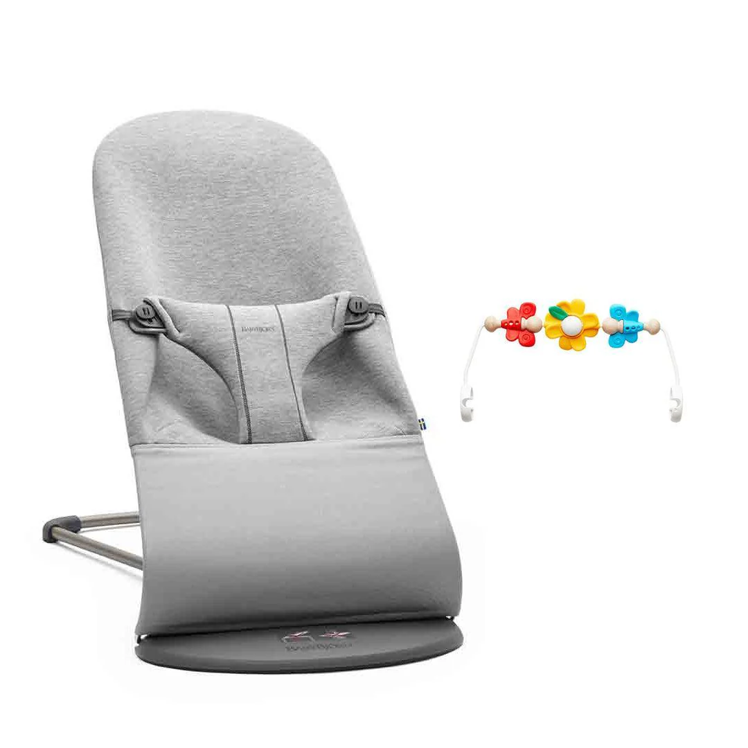 BabyBjorn Bouncer Bliss - 3D Jersey - Light Grey - Image 8