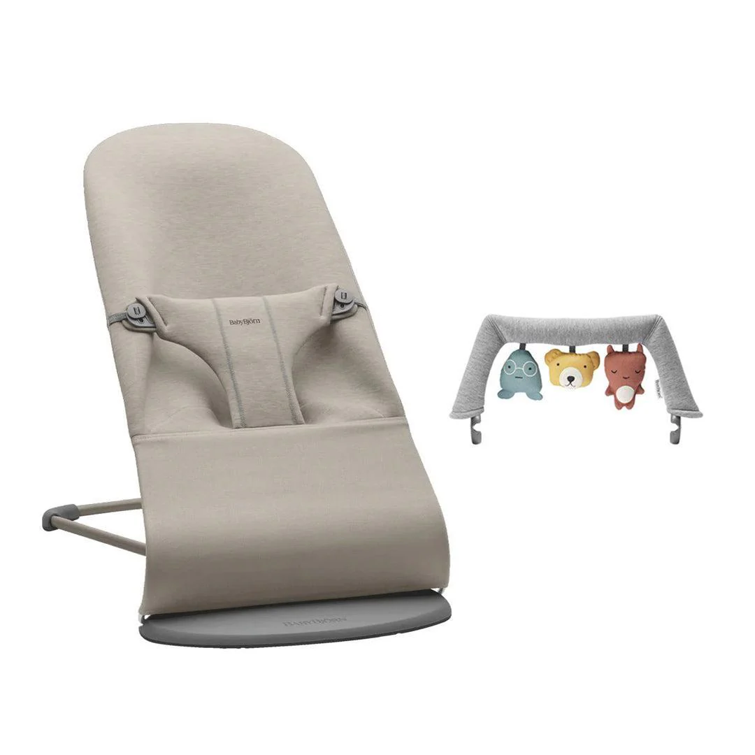 BabyBjorn Bouncer Bliss - 3D Jersey  - Sand Grey - Image 13