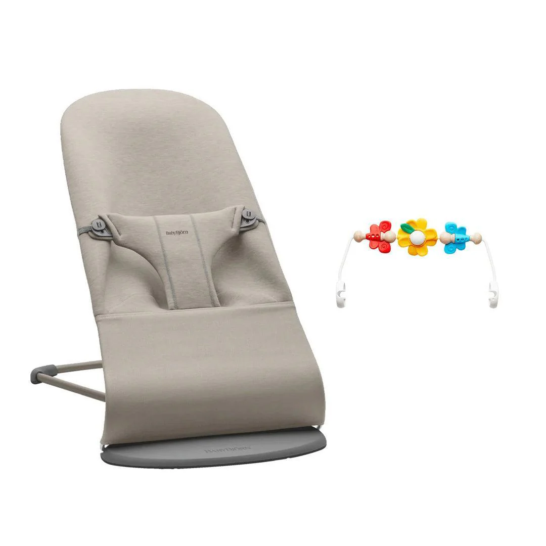 BabyBjorn Bouncer Bliss - 3D Jersey  - Sand Grey - Image 17