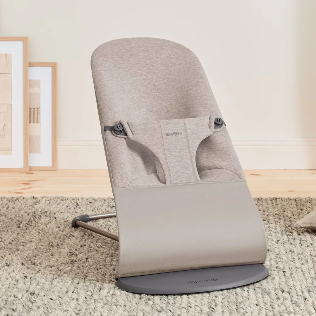 BabyBjorn Bouncer Bliss - 3D Jersey  - Sand Grey - Image 8