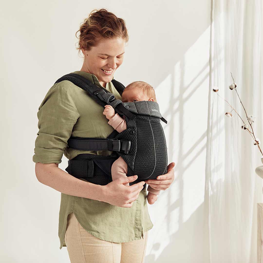 BabyBjörn Harmony 3D Mesh/Jersey Baby Carrier - Black - Image 6