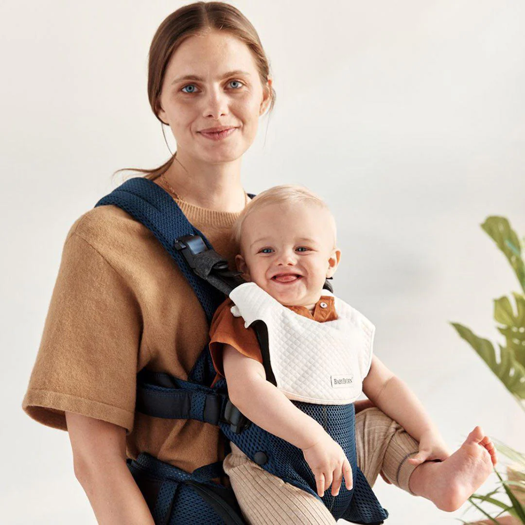 BabyBjorn Harmony Baby Carrier Bib - White - Image 3