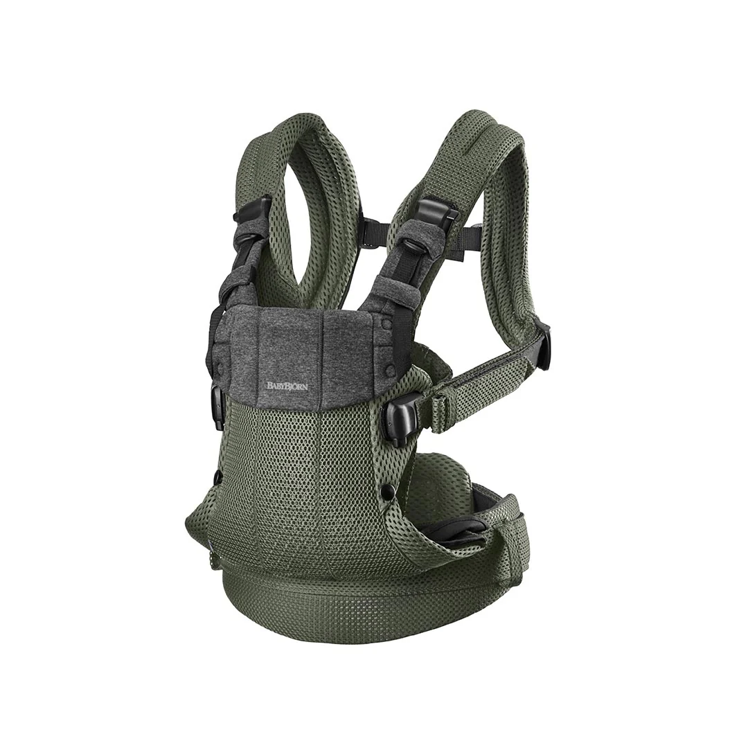 BabyBjörn Harmony Baby Carrier - Dark Green - 3D Mesh - Image 7