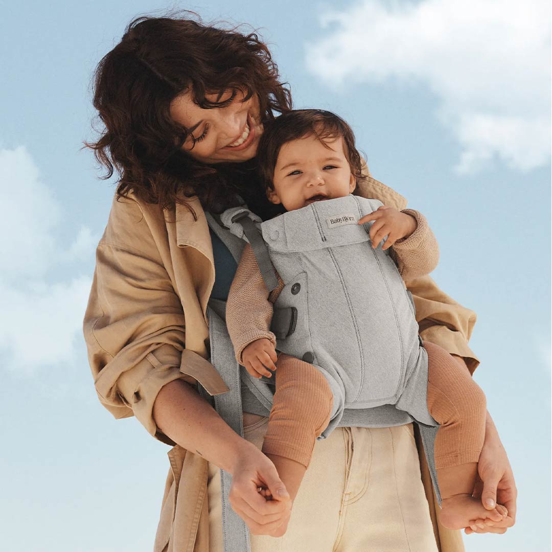 BabyBjörn Harmony Woven Mélange - Light Grey - Image 12