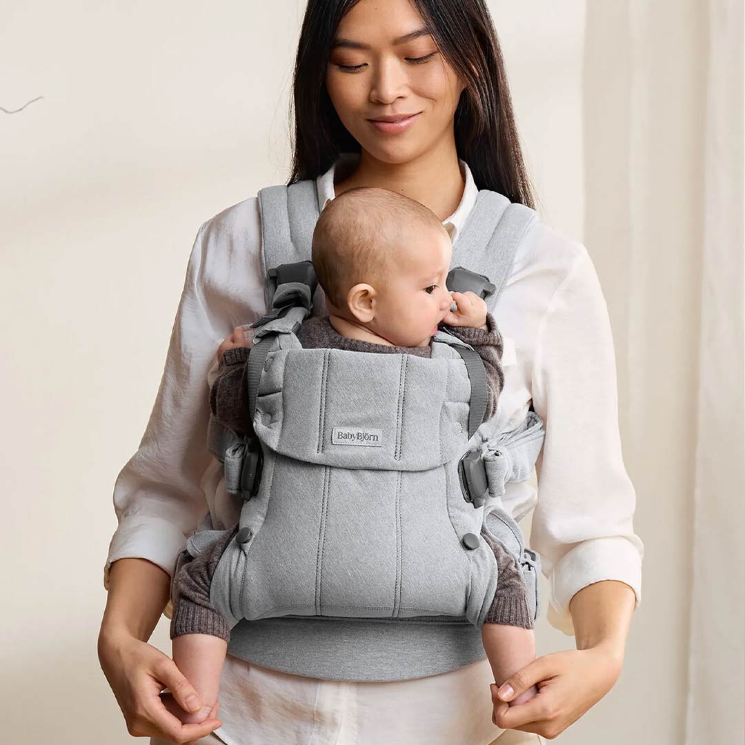 BabyBjörn Harmony Woven Mélange - Light Grey - Image 3