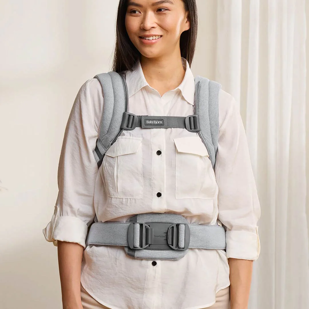 BabyBjörn Harmony Woven Mélange - Light Grey - Image 8