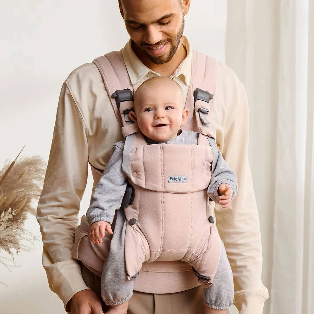 BabyBjörn Harmony Woven Mélange - Light Pink - Image 3