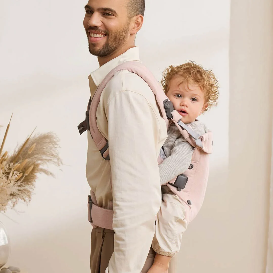BabyBjörn Harmony Woven Mélange - Light Pink - Image 4