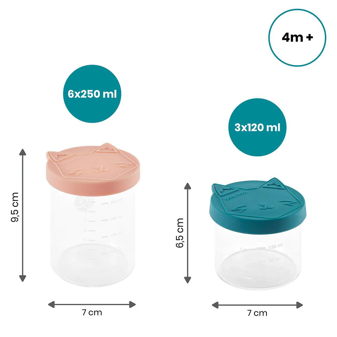 babymoov Isy Bowls Glass Babybols 6x 250ml + 3x 120ml - 9 Pack - Image 8