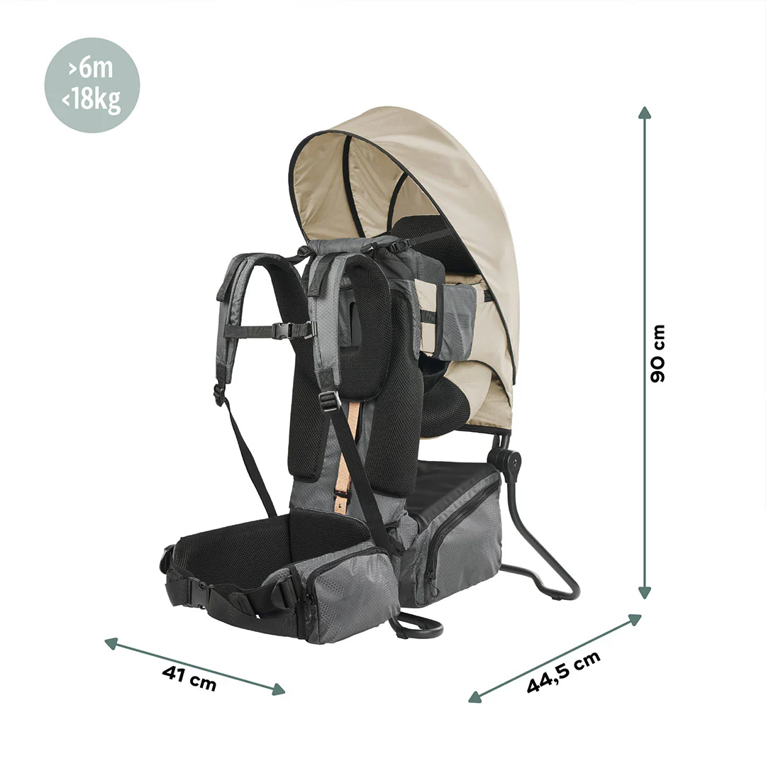 Babymoov Moov & Hike Baby Carrier & Raincover Bundle Set - Dune - Image 10