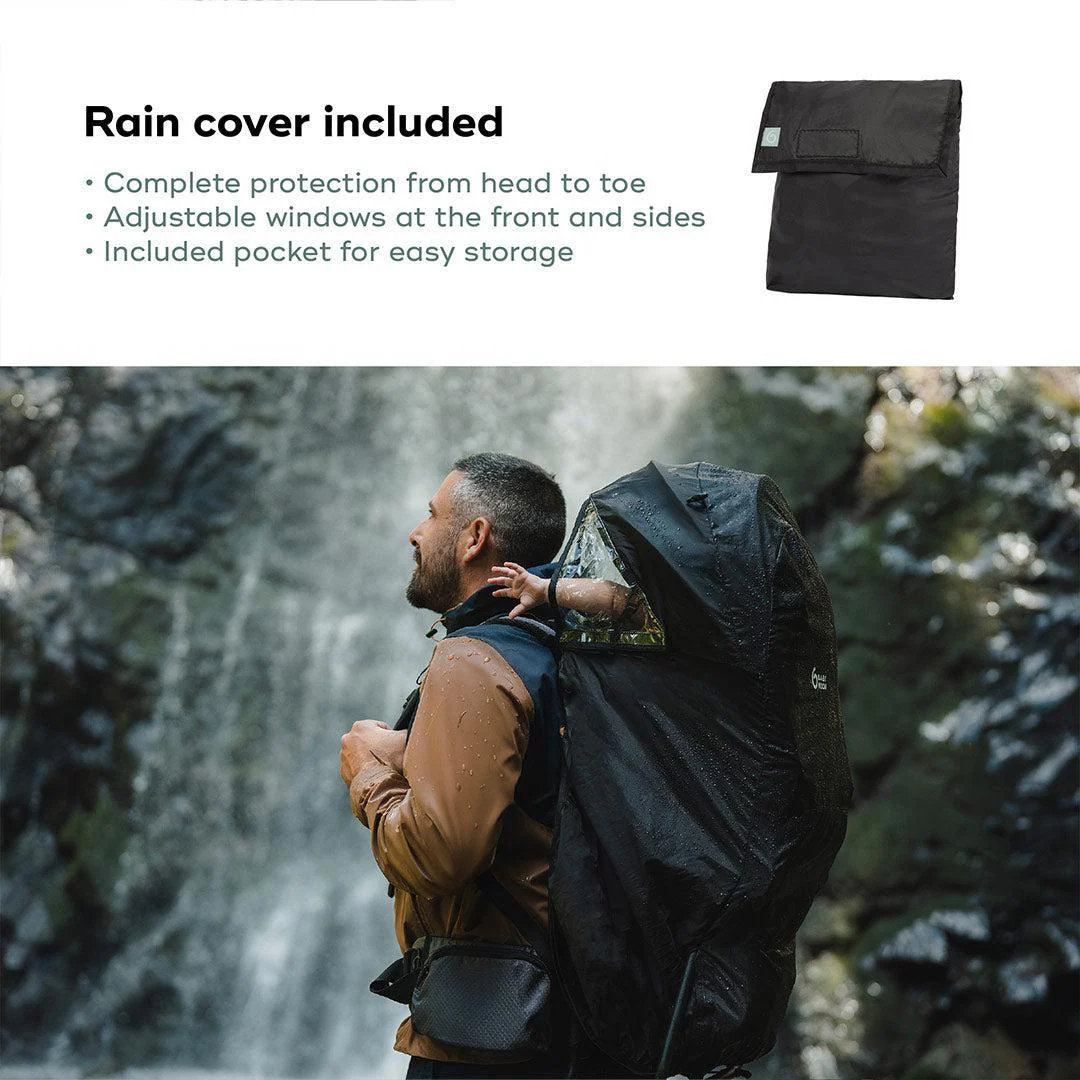 Babymoov Moov & Hike Baby Carrier & Raincover Bundle Set - Dune - Image 4