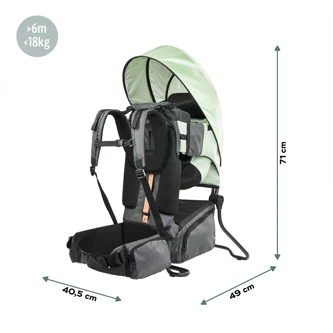 Babymoov Moov & Hike Baby Carrier - Sage Green - Image 8