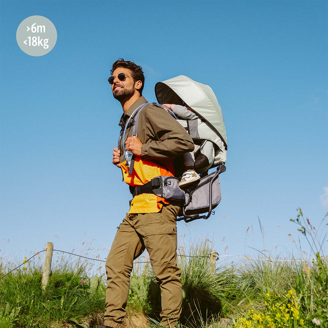 Babymoov Moov & Hike Baby Carrier - Sage Green - Image 9