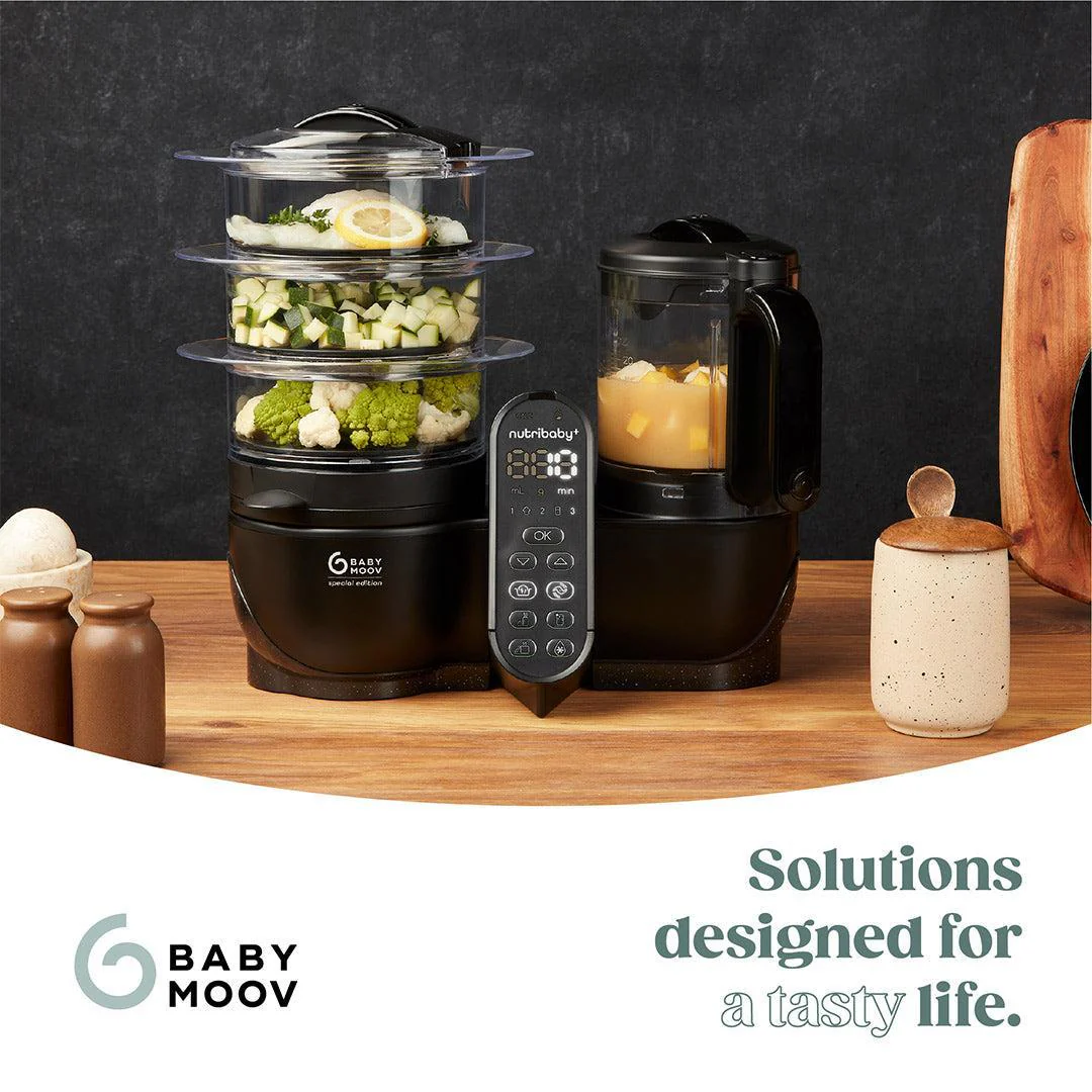 Babymoov Nutribaby (+) XL Black Edition 6 in 1 - Black - Image 10