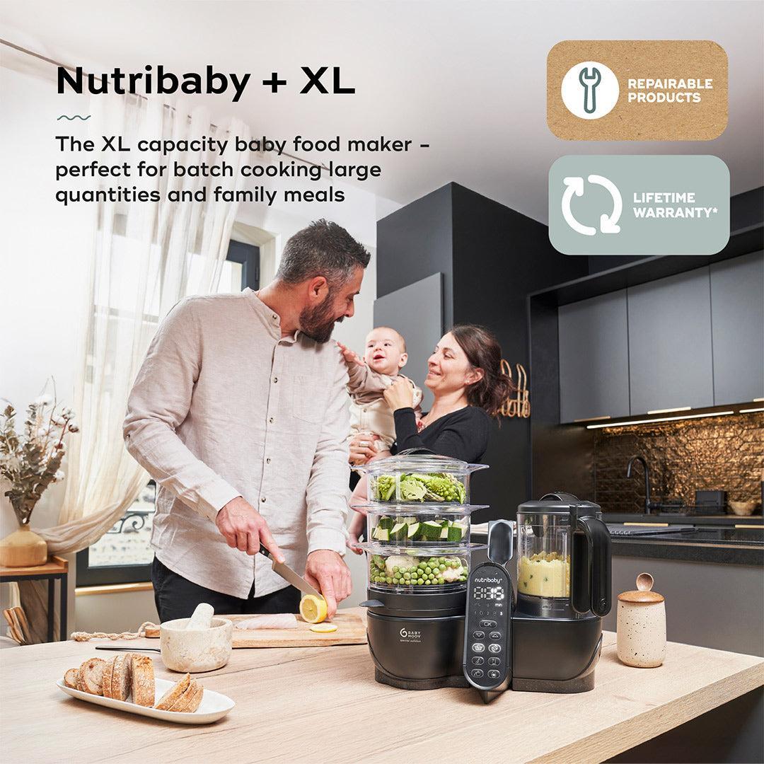 Babymoov Nutribaby (+) XL Black Edition 6 in 1 - Black - Image 2