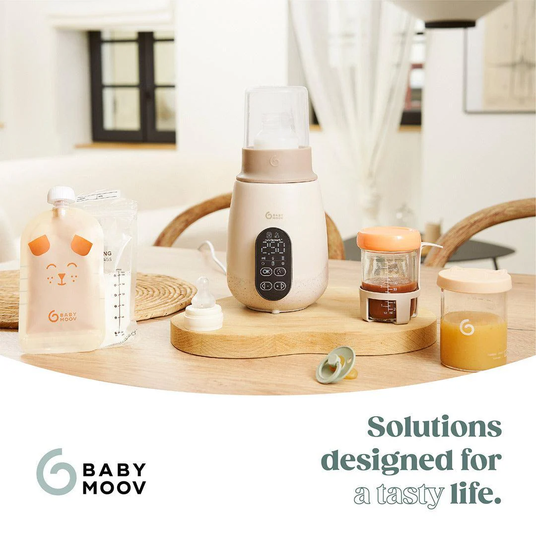 Babymoov NutriSmart+ 4 in 1 Bottle Warmer & Steriliser - with 12v Travel Adaptor - Mineral Beige - Image 9