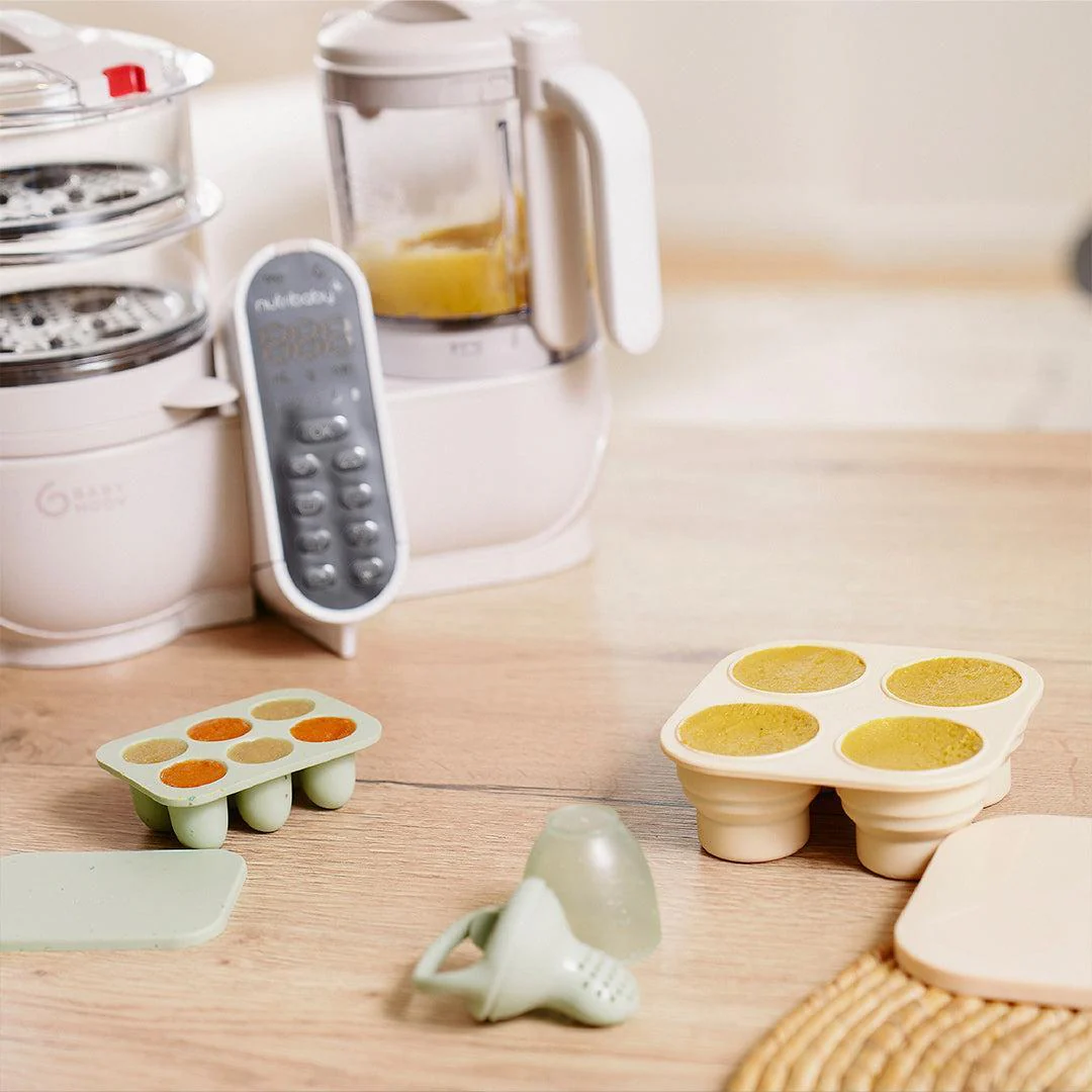 Babymoov Silicone Containers & Feeder Set - Green - Image 2